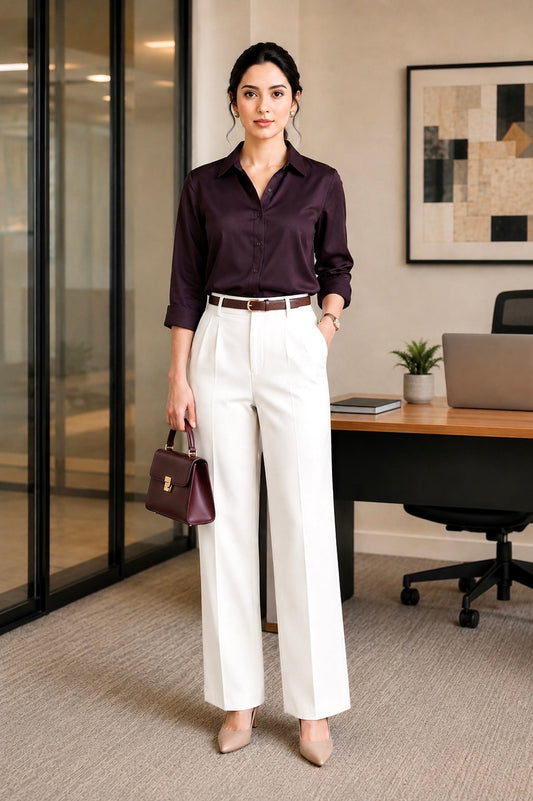 The Executive Elegance Shirt & Straight-Fit Trouser Set